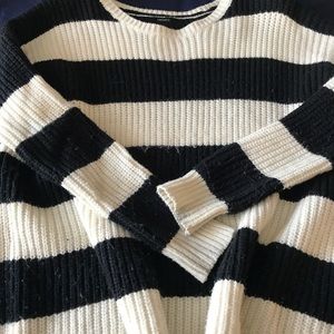 Black and white stripped sweater